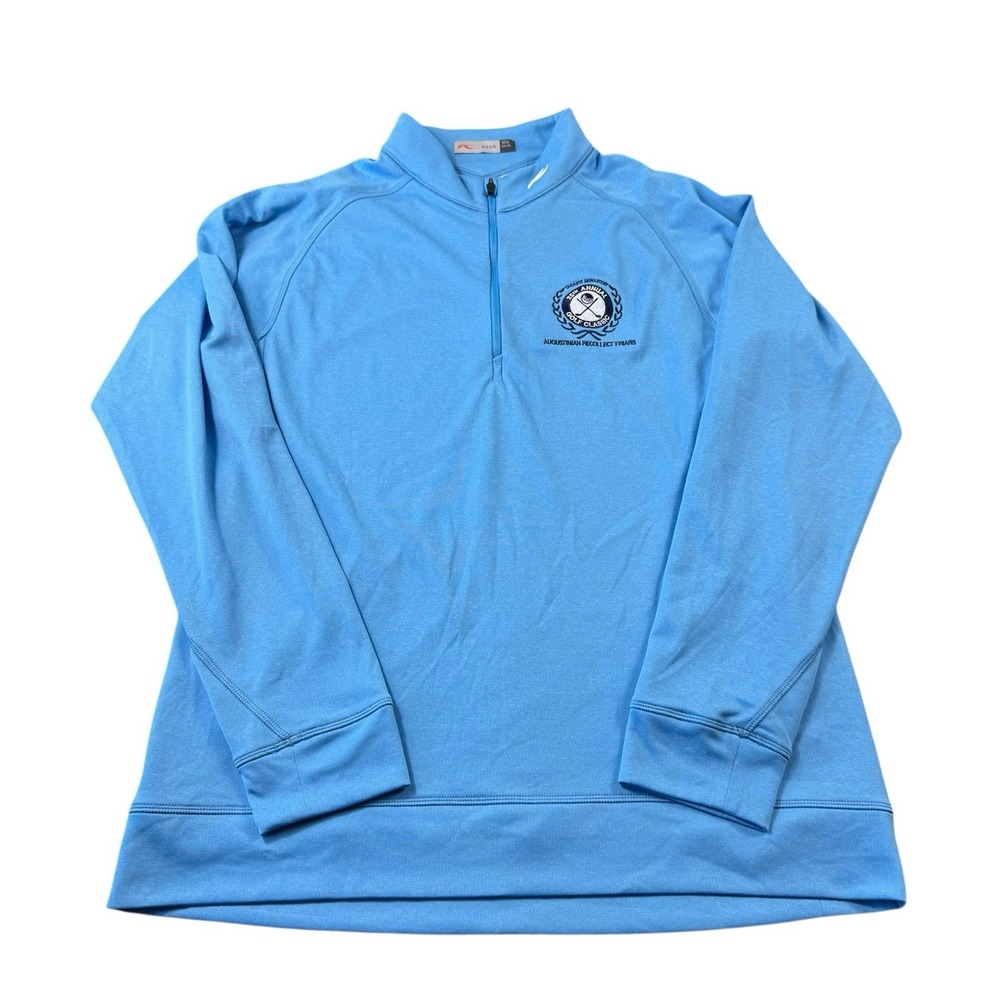 KJUS Keano Half Zip Golf Pullover Blue Mens XL MG25-D04 Tagaste Monastery